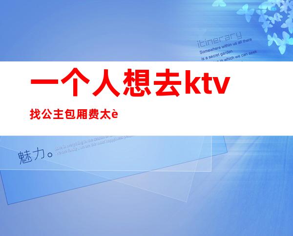 一个人想去ktv找公主包厢费太贵（有一个人去ktv找公主的吗）