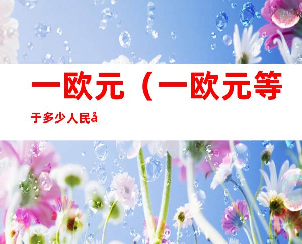 一欧元（一欧元等于多少人民币2022最新会不会再涨）