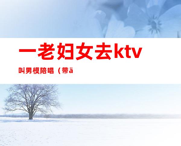 一老妇女去ktv叫男模陪唱（带一群女模去KTV）