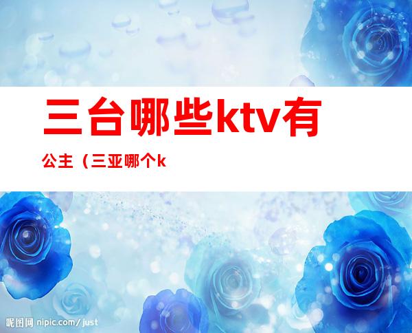 三台哪些ktv有公主（三亚哪个ktv有公主）