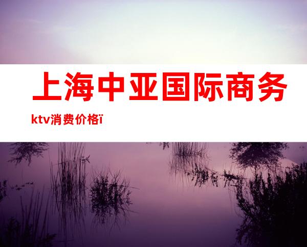 上海中亚国际商务ktv消费价格（上海中亚国际ktv招聘）