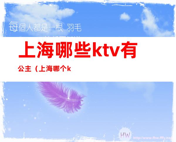 上海哪些ktv有公主（上海哪个ktv公主小费高）