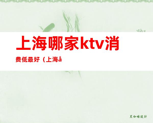 上海哪家ktv消费低最好（上海哪家ktv消费低最好）