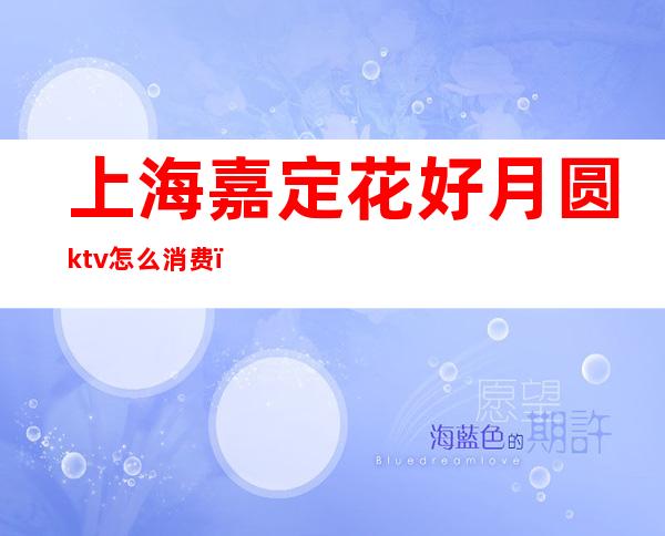 上海嘉定花好月圆ktv怎么消费（嘉定KTV会所）