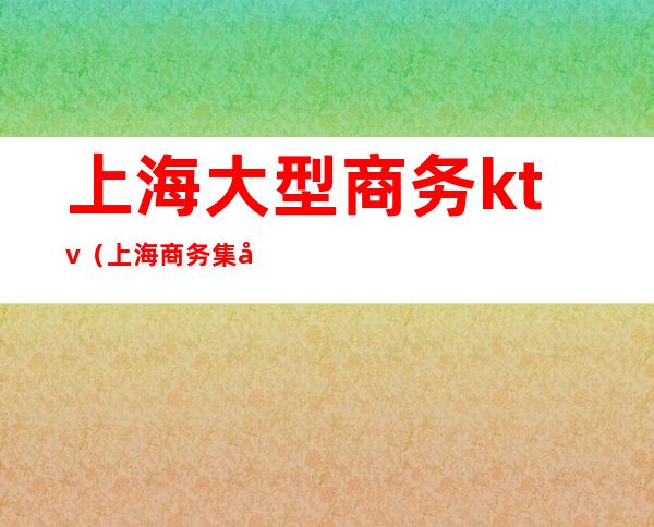 上海大型商务ktv（上海商务集团有限公司）