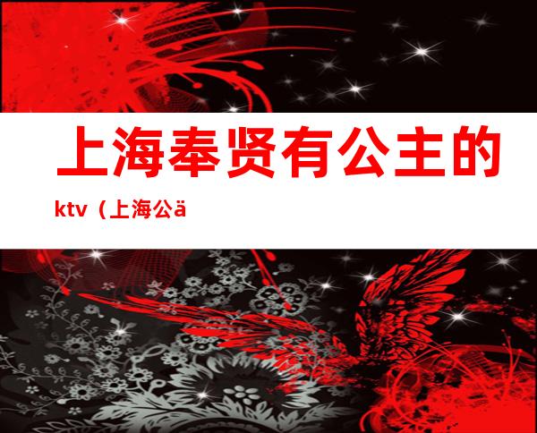 上海奉贤有公主的ktv（上海公主是谁）