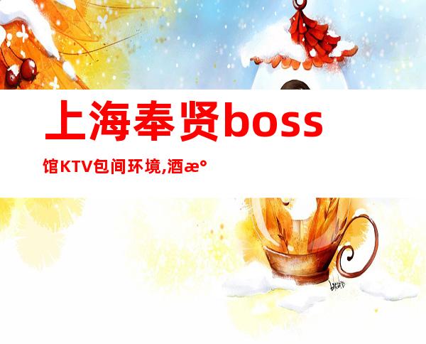 上海奉贤boss馆KTV包间环境,酒水消费,预订流程