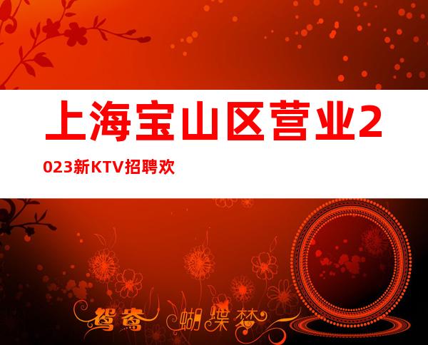 上海宝山区营业2023新KTV招聘欢迎全国优秀仙女加入一起努力