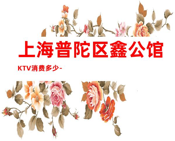 上海普陀区鑫公馆KTV消费多少-价格合理-专业安排！