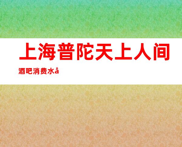 上海普陀天上人间酒吧消费水平-包间预订-抵消价格