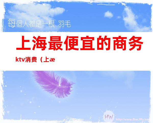 上海最便宜的商务ktv消费（上海最便宜的商务ktv消费）