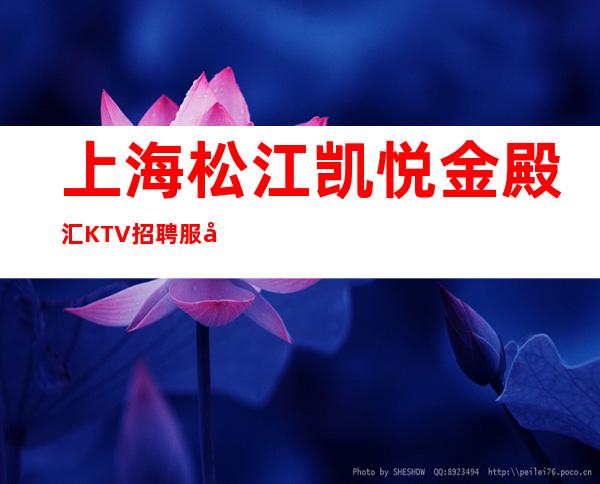 上海 松江凯悦金殿汇KTV招聘 服务员生意好可兼职不愁上班