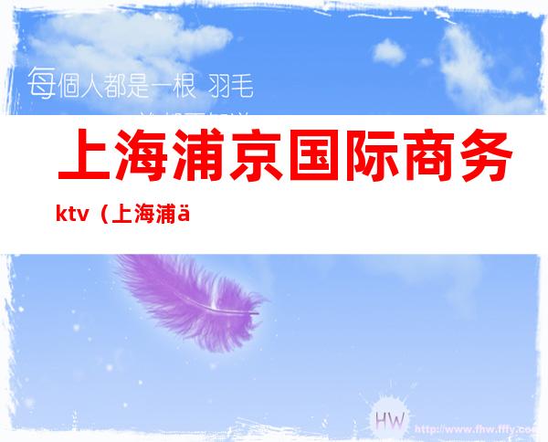 上海浦京国际商务ktv（上海浦京国际商务会所价格）