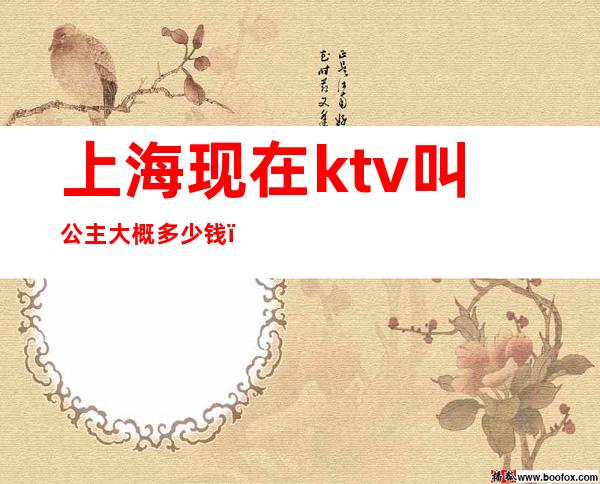 上海现在ktv叫公主大概多少钱（上海魔都ktv带公主消费标准）