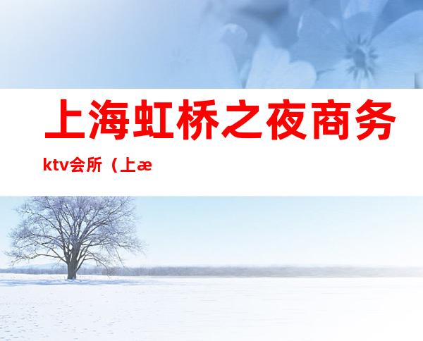 上海虹桥之夜商务ktv会所（上海上海之夜KTV）