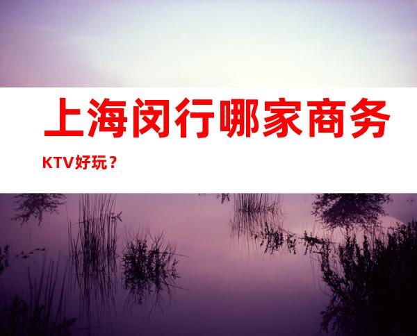 上海闵行哪家商务KTV好玩？