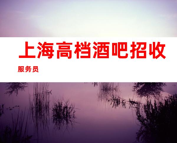 上海高档酒吧招收服务员