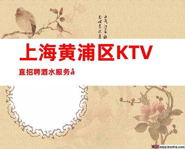 上海黄浦区KTV直招聘酒水服务员-KTV新人入职指南信息