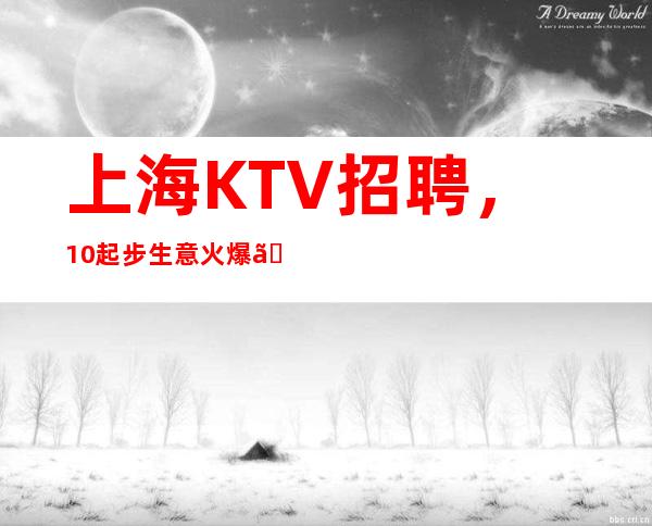 上海KTV招聘，10起步生意火爆 。兼职全职皆可