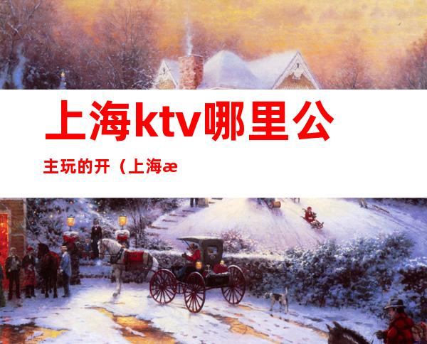 上海ktv哪里公主玩的开（上海有公主的ktv）