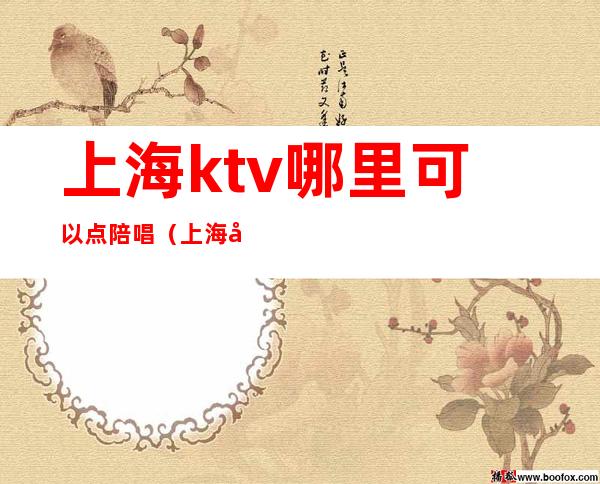 上海ktv哪里可以点陪唱（上海哪些ktv有陪唱）