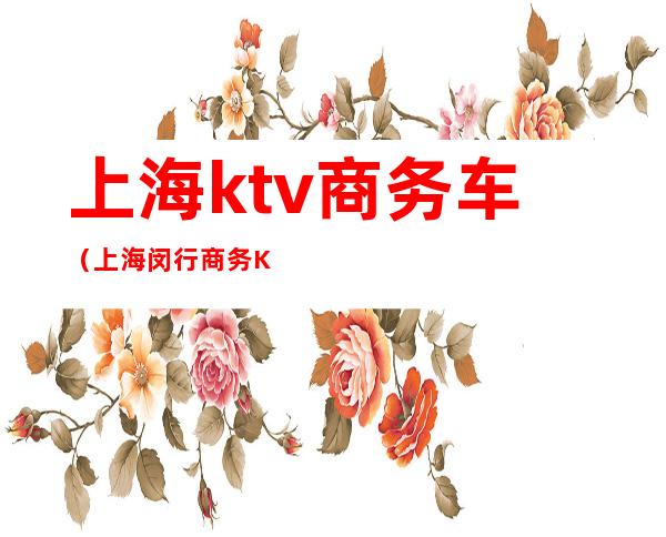 上海ktv商务车（上海闵行商务KTV）