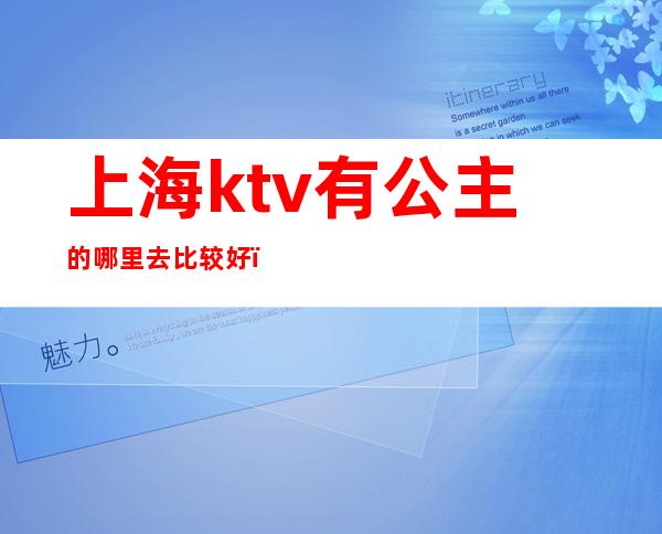 上海ktv有公主的哪里去比较好（上海哪个ktv公主小费高）