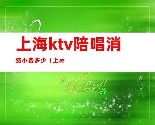 上海ktv陪唱消费小费多少（上海小费一千二起的ktv）