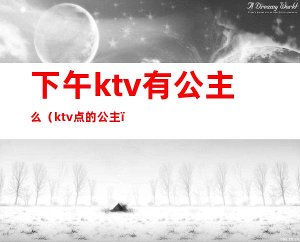 下午ktv有公主么（ktv点的公主）