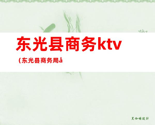 东光县商务ktv（东光县商务局局长）