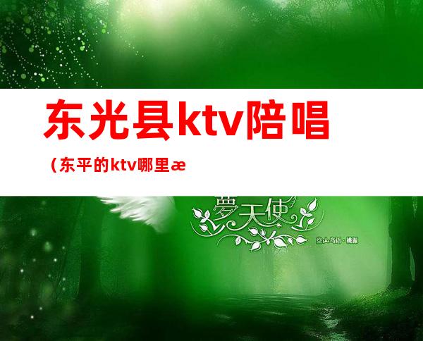 东光县ktv陪唱（东平的ktv哪里有陪唱的）