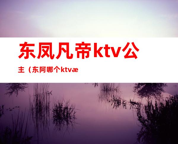 东凤凡帝ktv公主（东阿哪个ktv有公主）