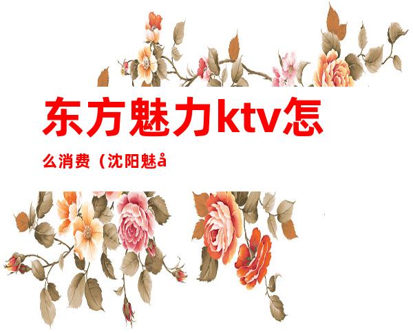 东方魅力ktv怎么消费（沈阳魅力东方ktv消费）