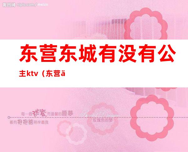 东营东城有没有公主ktv（东营东胜大厦酒店公主）