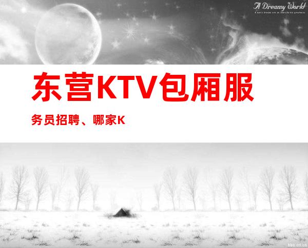 东营KTV包厢服务员招聘、哪家KTV好上班、费用全免