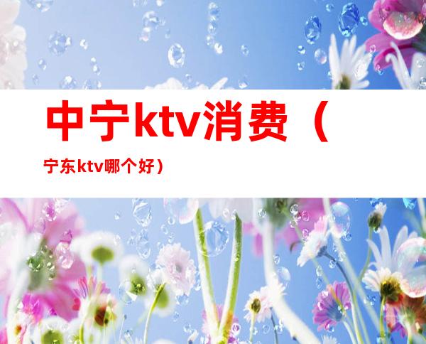 中宁ktv消费（宁东ktv哪个好）