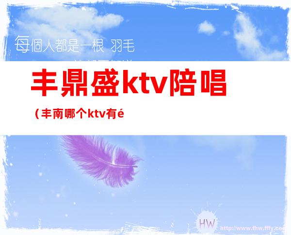 丰鼎盛ktv陪唱（丰南哪个ktv有陪唱的）