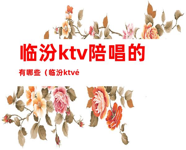 临汾ktv陪唱的有哪些（临汾ktv陪酒多少钱）