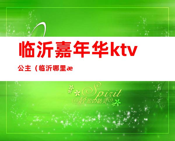 临沂嘉年华ktv公主（临沂哪里有ktv公主）