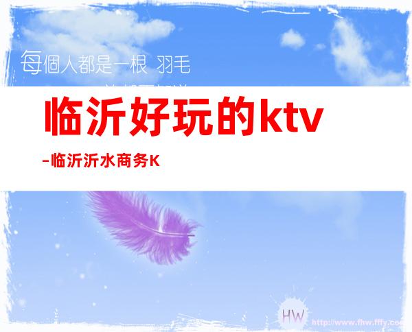 临沂好玩的ktv – 临沂沂水商务KTV