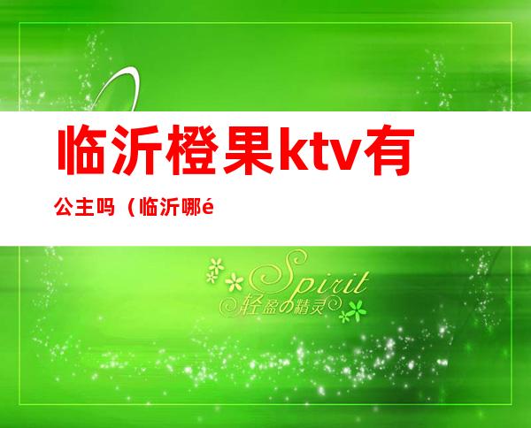 临沂橙果ktv有公主吗（临沂哪里有ktv公主）