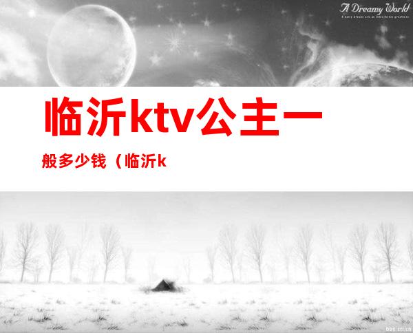 临沂ktv公主一般多少钱（临沂ktv公主一般多少钱）