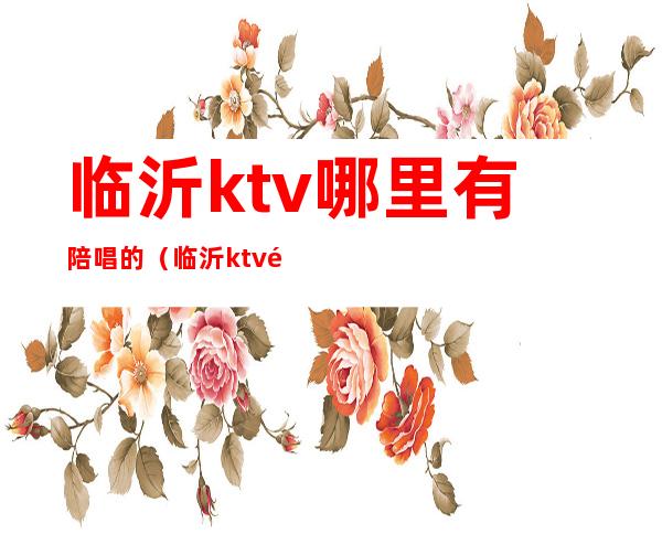 临沂ktv哪里有陪唱的（临沂ktv陪唱女多少钱）