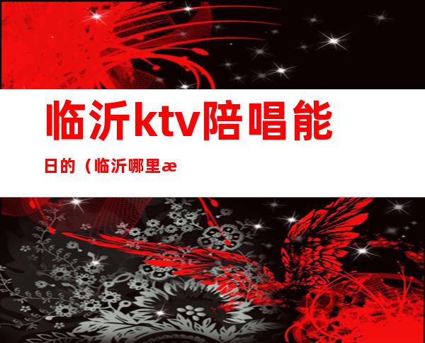 临沂ktv陪唱能日的（临沂哪里有陪唱的）