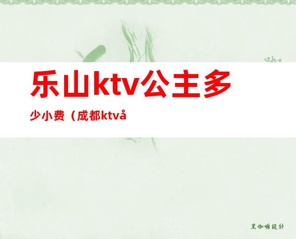 乐山ktv公主多少小费（成都ktv公主小费多少）