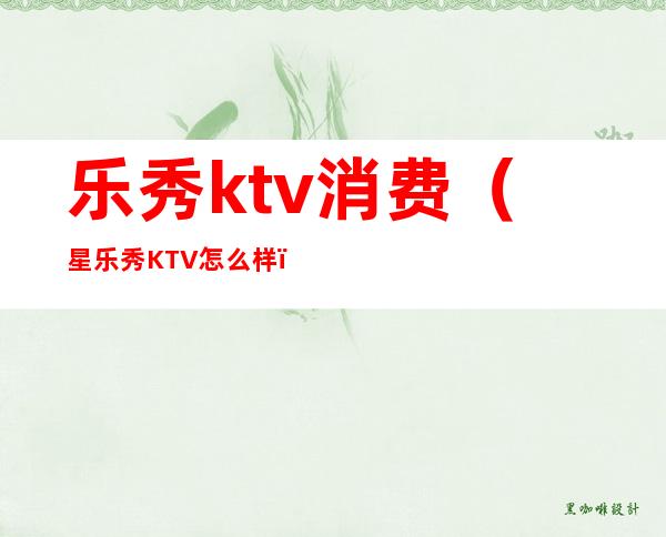 乐秀ktv消费（星乐秀KTV怎么样）