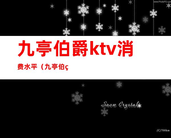 九亭伯爵ktv消费水平（九亭伯爵ktv会所消费）