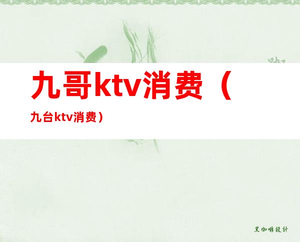 九哥ktv消费（九台ktv消费）