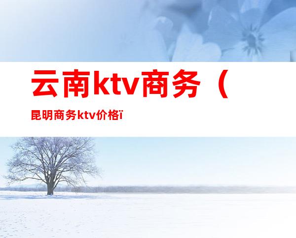 云南ktv商务（昆明商务ktv价格）