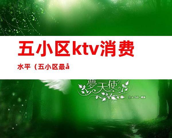 五小区ktv消费水平（五小区最出名的ktv）